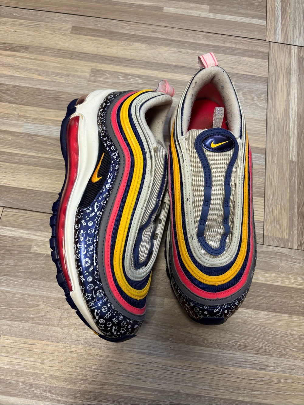 Nike Air Max 97 Multi-Color Wave Sneakers
